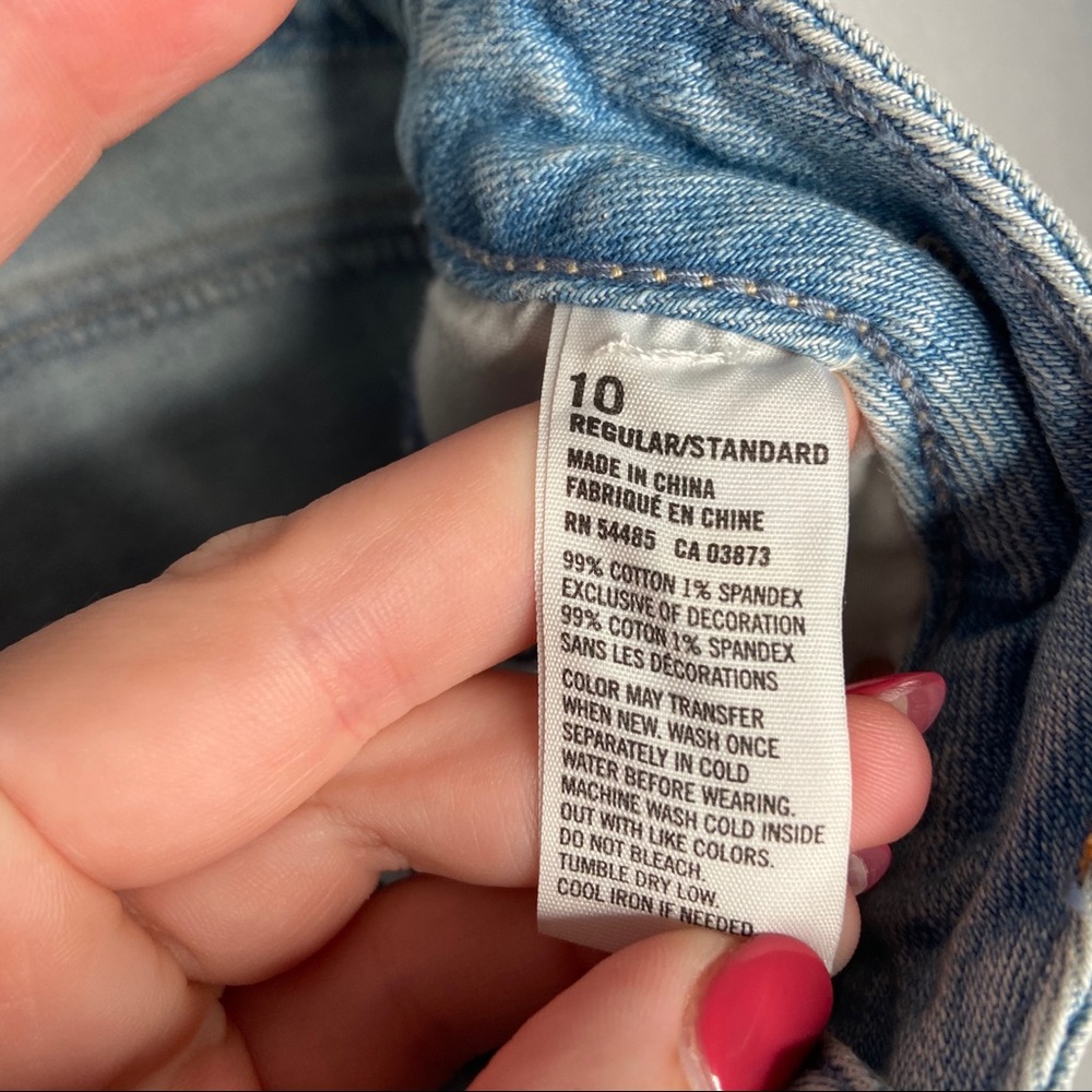 American Eagle Super Stretch Destroyed Jeans 10R - Picture 9 of 10